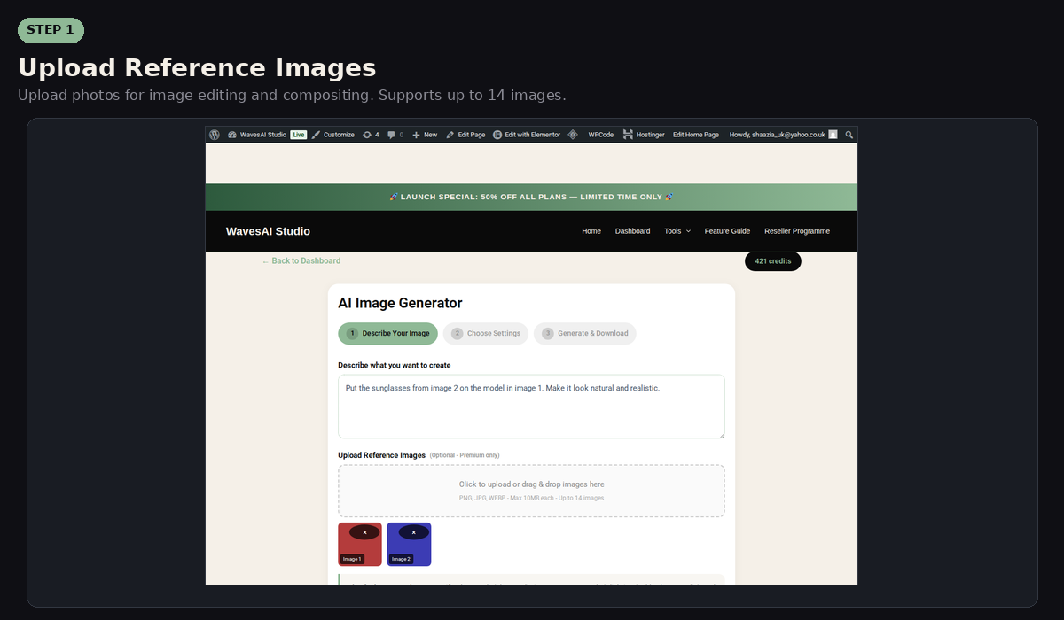 Upload Reference Images